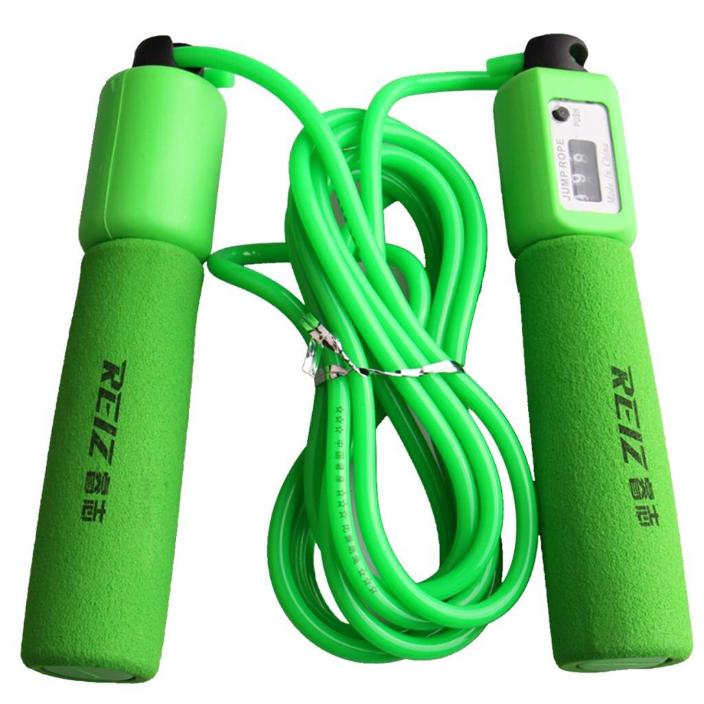 Adjustable Jump Rope Crossfit with Automatic Counter Sports Workout Fitness Skipping Cord for Men Women Counting Jump Skip Rope