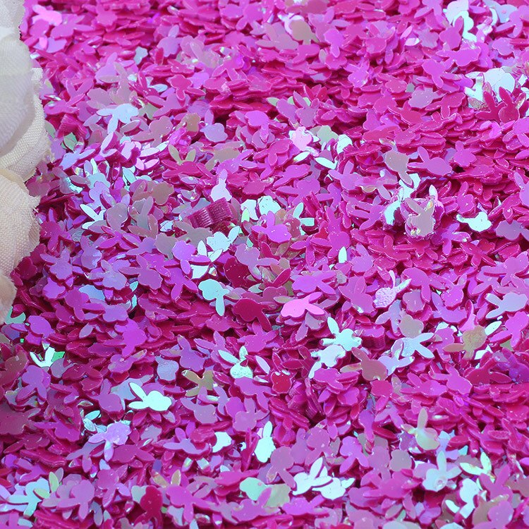20G Konijn Hoofd Pailetten Losse Pailletten Voor Ambachten 6Mm Glitter Confetti Nagels Art Decoratie Sequin Diy Naaien Accessoires: 10
