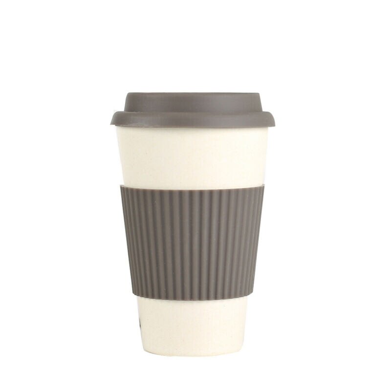 5 Colors Travel Reusable Bamboo Fibre Coffee Cup Eco-Friendly Coffee Mugs Drink Cup