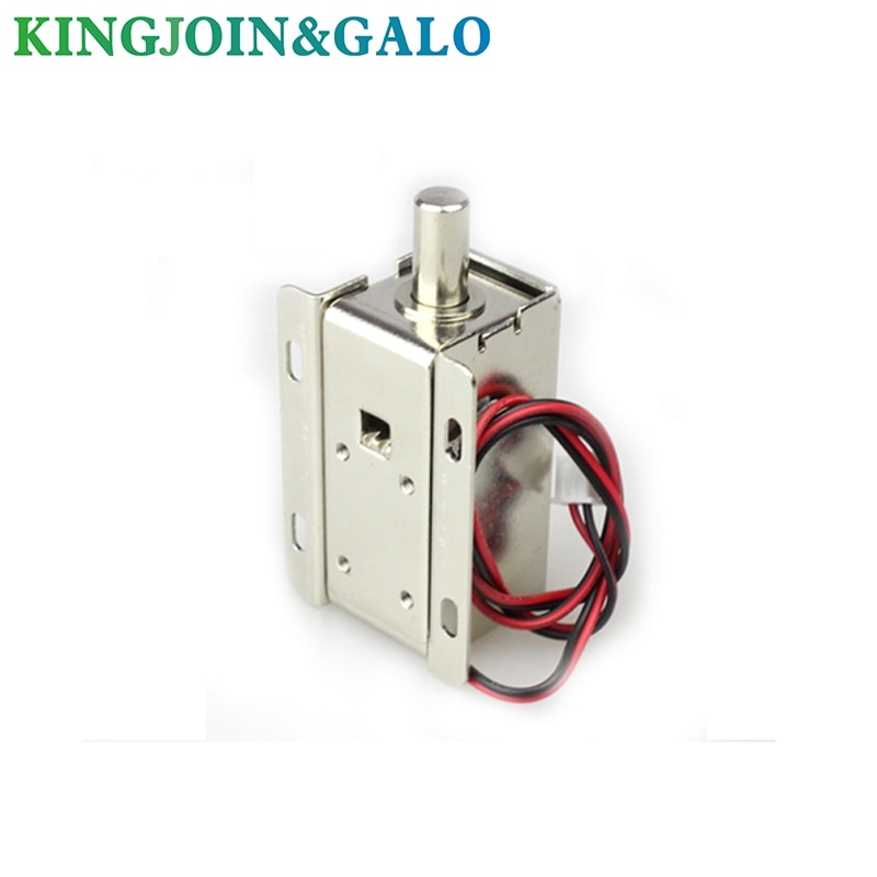 Dc12v 0.8a metal elektrisk magnetisk lås magnetventil dør opbevaringsskab bolt skuffefil elektronisk lås adgangskontrol tilbehør