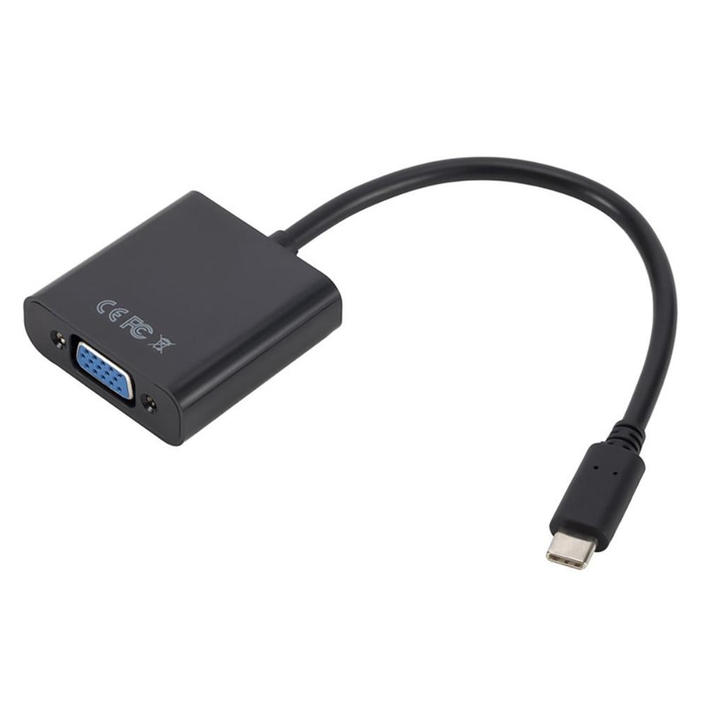 Type C naar VGA Adapter Kabel USB C USB 3.1 naar VGA Adapter voor Macbook VGA kabel Splitter Sales