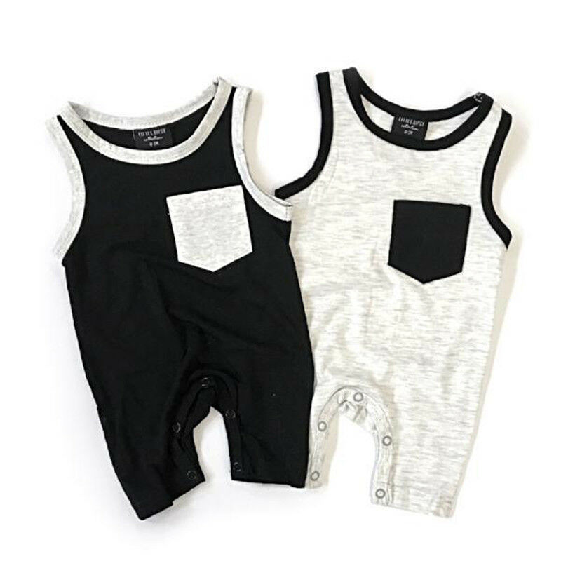 Summer Newborn Toddler Baby Girls Boys Clothes Sleeveless Romper Short Pants Jumpsuit Outfits