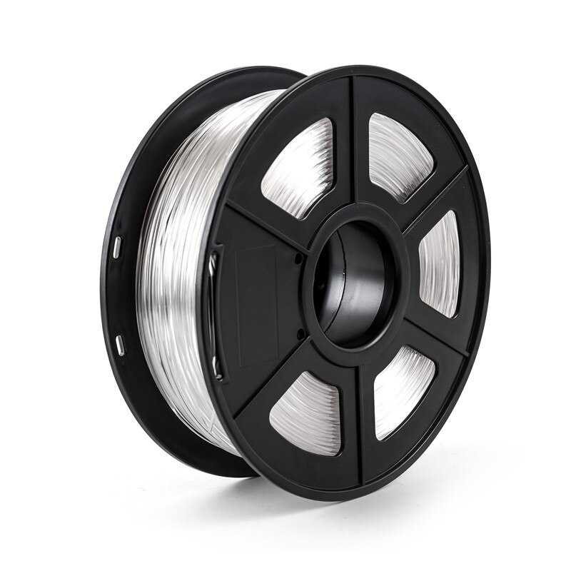 PETG 1.75mm 3D Printer Filament 1kg/2.2lbs Plastic Filament Material for 3D Printer PETG Carbon Fiber: Transparent