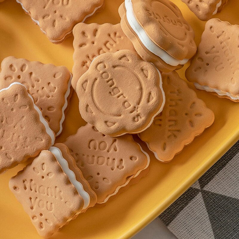 Simulatie Sandwich Koekjes Model Bruiloft Hotel Dessert Tafeldecoratie Ornamenten Schieten Rekwisieten Vroeg Onderwijs Speelgoed