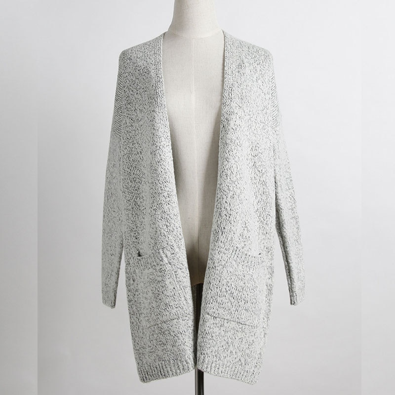 Autumn Winter Women Long Sleeve loose knitting cardigan sweater Womens Knitted Female Cardigan pull femme