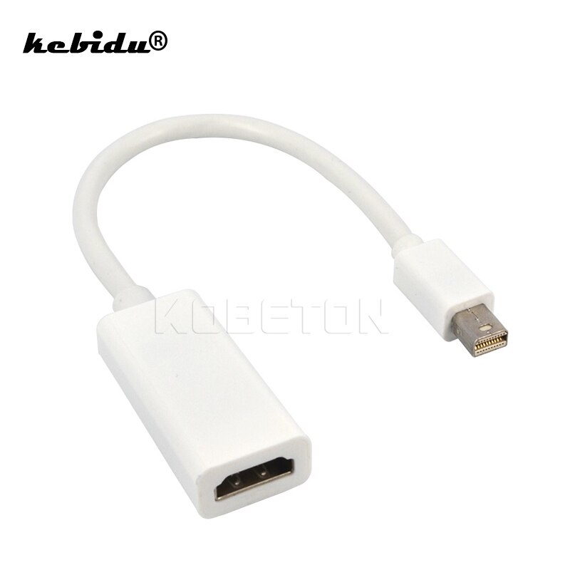 Kebidu Thunderbolt Mini Displayport Display Port Dp Naar Hdmi-Compatibele Adapter Kabel Voor Apple Mac Macbook Pro air