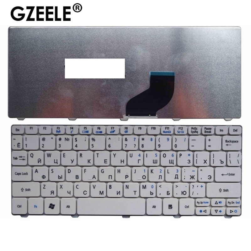 GZEELE-teclado para Acer Aspire One D255 D255E D257 AOD257 D260 D270 AOD260 AO521 AO532 AO533 532 532H 521 533 ruso