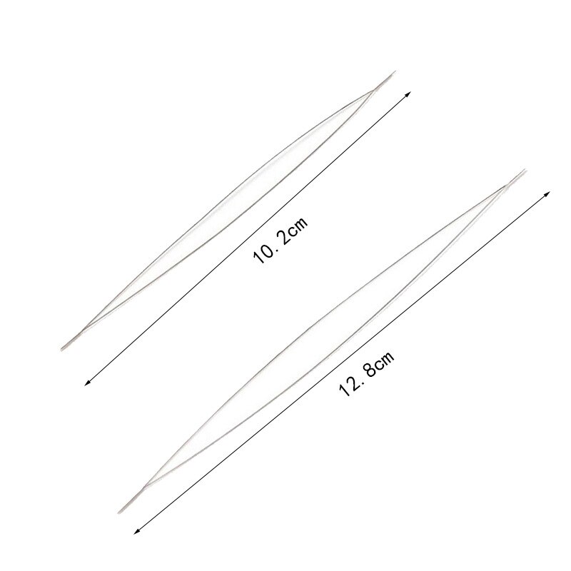 8Pcs Stainless Steel Beading Needles Sewing Needles Tool for beads Threading String Jewelry Embroidery Beading Bracelet Necklace