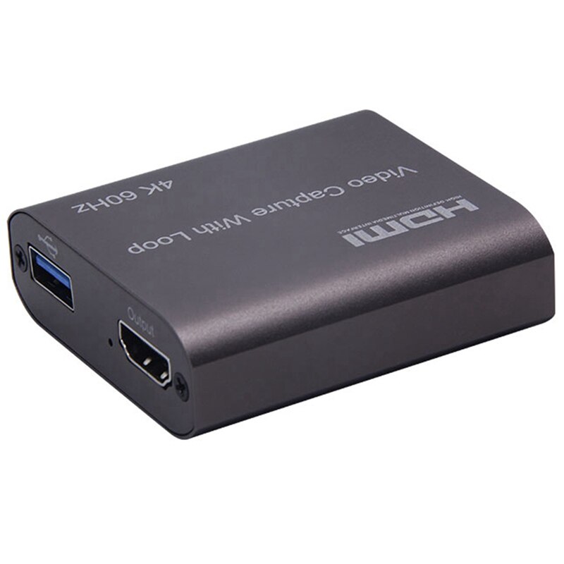 4K 60Hz HDMI Scheda di Acquisizione Video TV del Ciclo 1080P Gioco di Registrazione Piastra In Diretta Streaming Box USB 3.0 grabber per PS4 DVD Della Macchina Fotografica