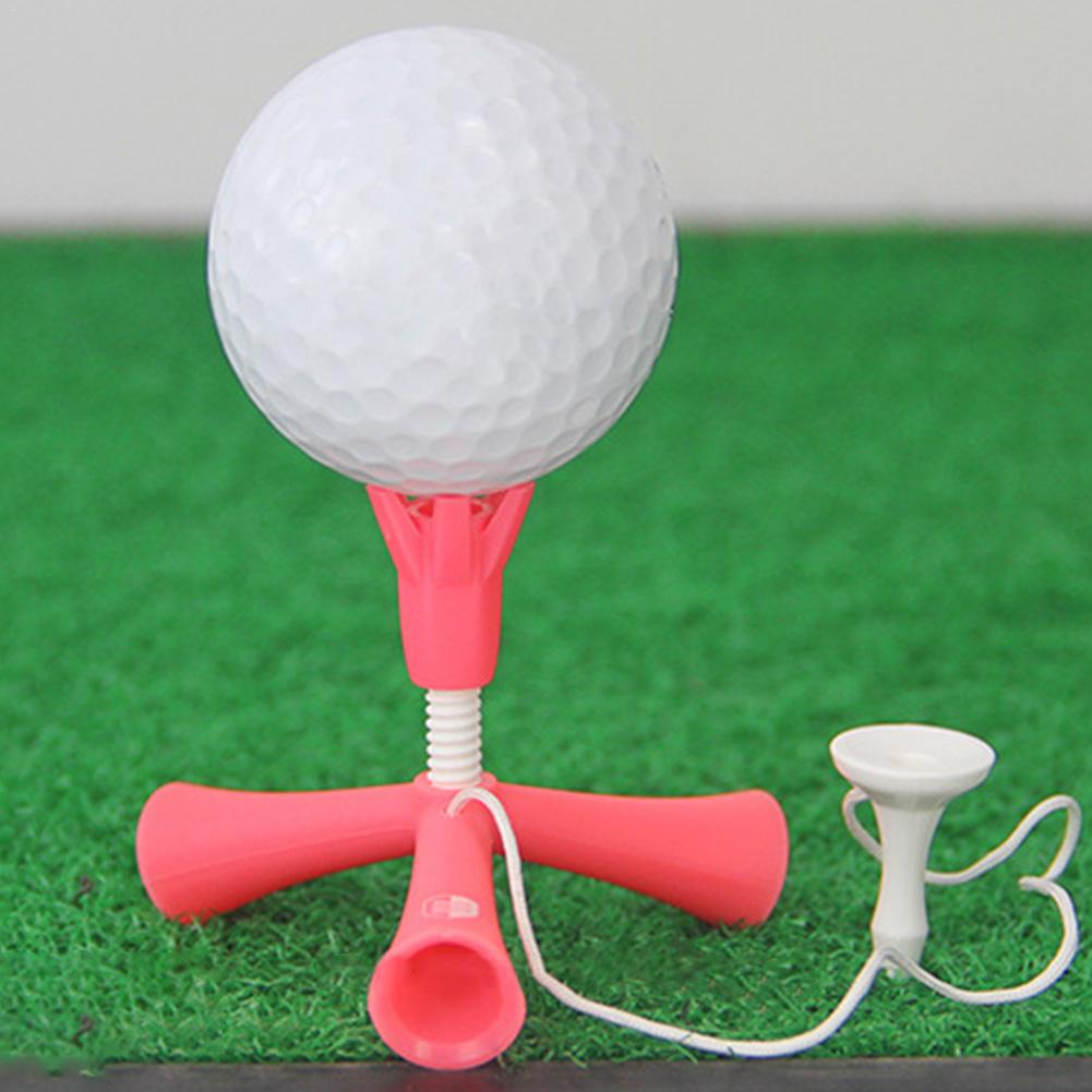 Supporto per palline da golf da allenamento autoportante supporto per treppiede girevole antivolante perni a sfera telescopici regolabili