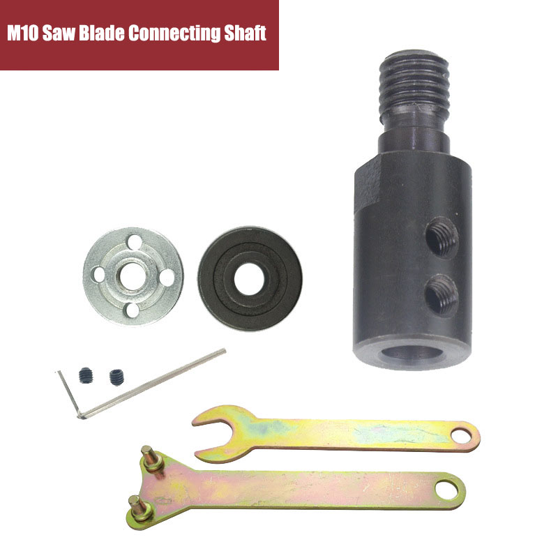 M10 Adaptor Saw Blade Connecting Rod shaft Arbor Mandrel Connector 5/6/8/10/12mm Angle Saw Grinder Shaft Coupling Accessories