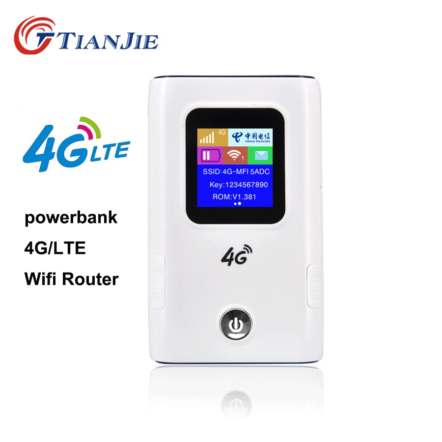 3G/4G Wifi Routeur Hotspot CAT4 LTE 150mbps 6000mah Batterie Externe Réseau Haut Débit Mobile De Voyage Wi-Fi Avec Emplacement Pour Carte Sim