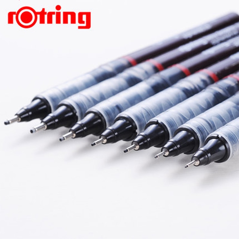 3pcs/lot Rotring Tikky Graphic Pigmented Ink 0.1/0.2/0.3/0.4/0.5/0.7/0.8mm Disposable Liner Pen For Graphic