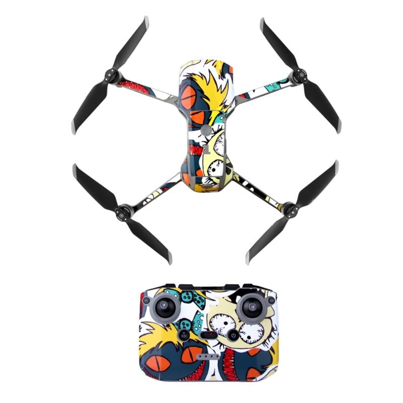 1Set Waterproof PVC Stickers Art Decal Protective Film for DJI Mavic Air 2 Drone M5TB