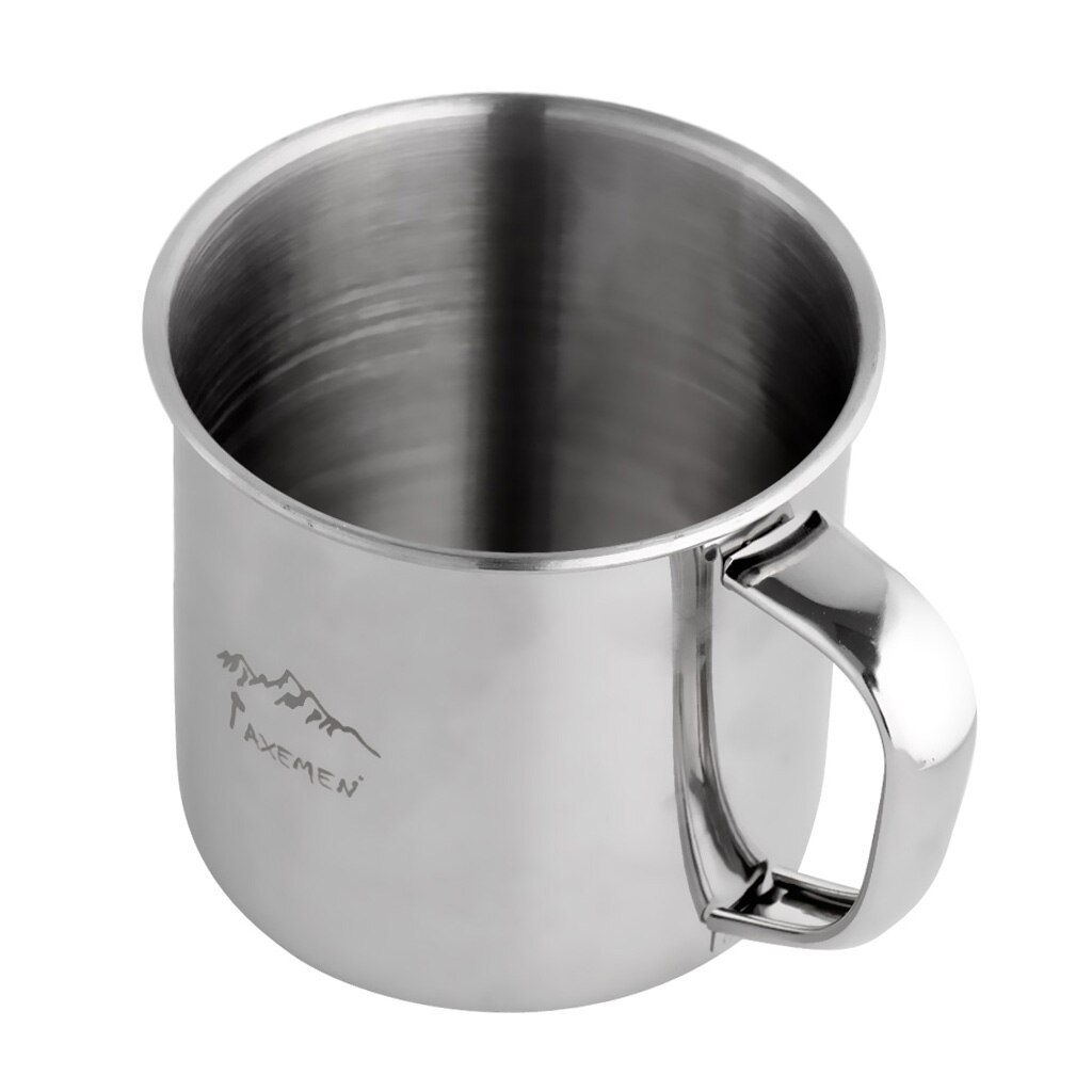 Portable Durable Stainless Steel 250ml Camping Cup Coffee Tea Drinking Water Drinkware Travel Mug School Office Home