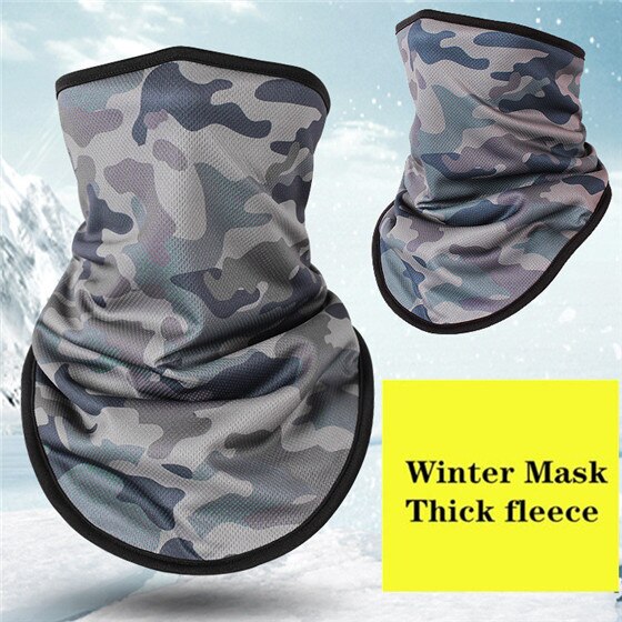 Winter Fleece Ski Sjaal. Fietsen Snowboard Apparatuur Bandana Hoofddeksels Masker Nek Driehoek Thicken Warm Vrouwen Mannen Camouflage Slabbetjes: NO.6