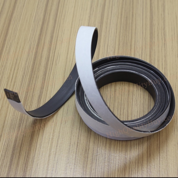2M Zachte Rubber Magnetische Strip Zelfklevende Flexibele Magneet Diy Streep Tape Magnetische Tape Roll Magneet Strip