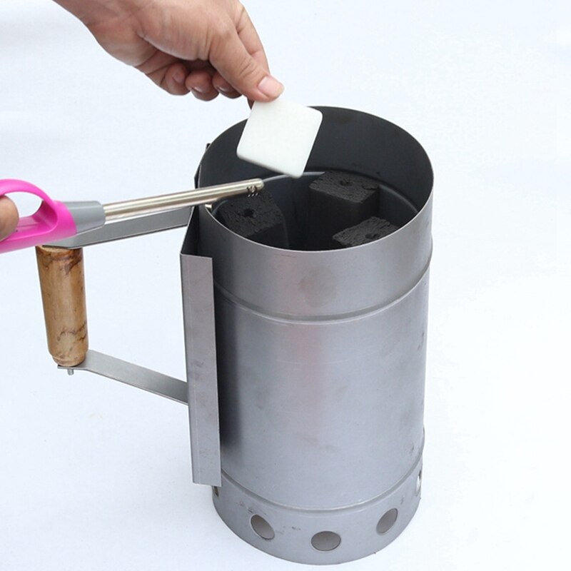 Compact Chimney Starter Rapid Charcoal Starter Large Capacity Rust Resistance Grill Barbecue BBQ Chimney