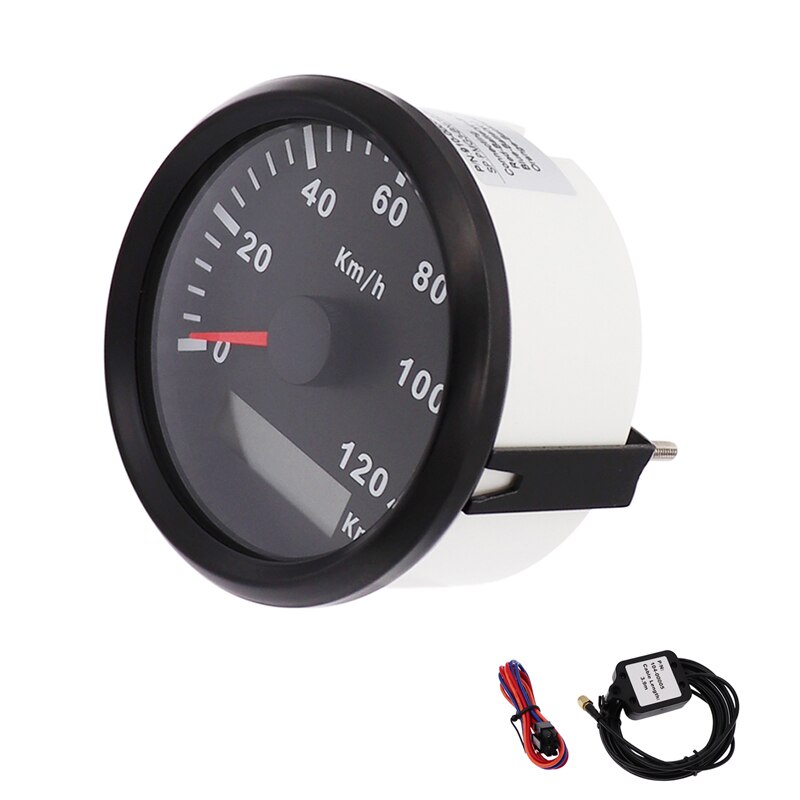 85 Mm Superieure Digitale Snelheidsmeter Gps Speed Gauge Kilometerstand 200KMH 120KMH Voor Atv Utv Motorfiets Marine Boot