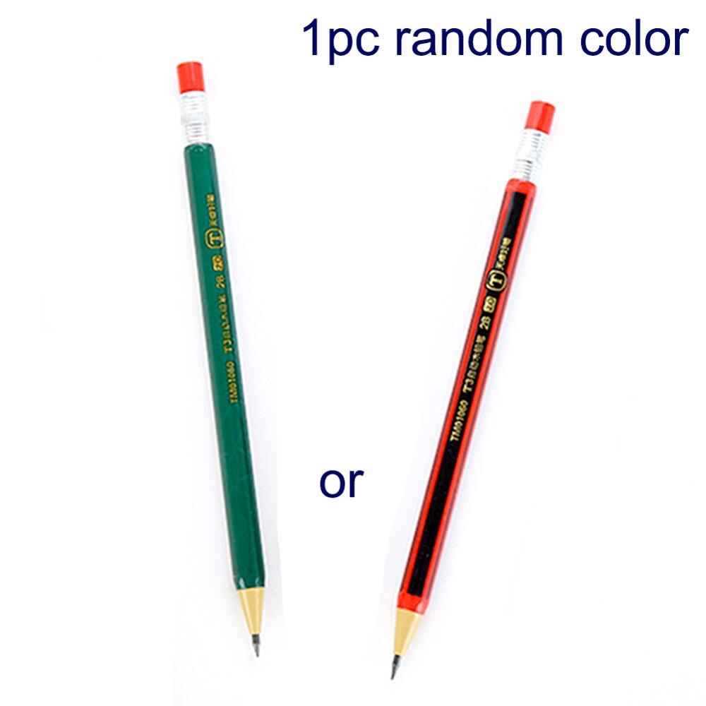 2Pcs 2.0mm Simulated Pencil Mechanical Pencil Drawing Writing 2B Propelling Pencils for Kids School Supplies Korean Stationery: 2pcs Pencil Random