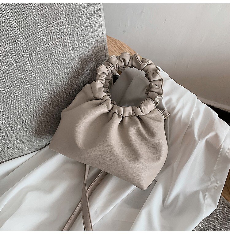 Taske bemale sommer net rød eksplosion modeller bærbar cloud taske koreansk vild skuldertaske messenger taske: Khaki