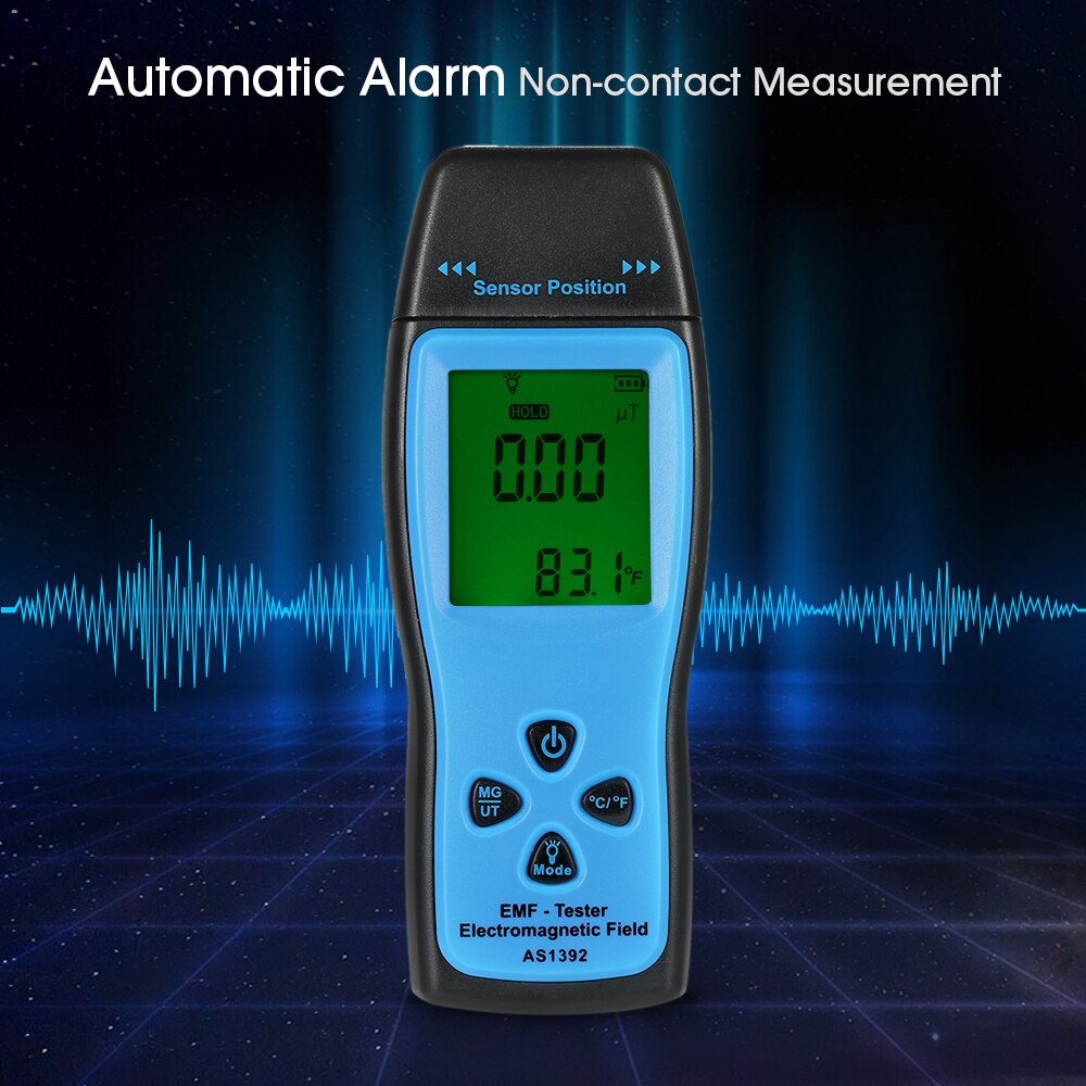 SMART SENSOR Handheld Mini Digital LCD EMF Tester Electromagnetic Field Radiation Detector Meter Dosimeter Tester Counter