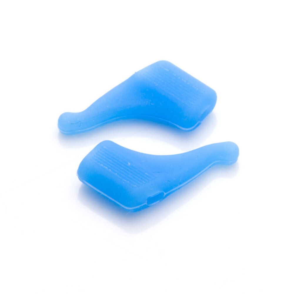 Crochet d'oreille antidérapant pour lunettes, 50 paires, accessoires de lunettes, poignée universelle en Silicone, support de pointe de tempe: light-blue-50pairs