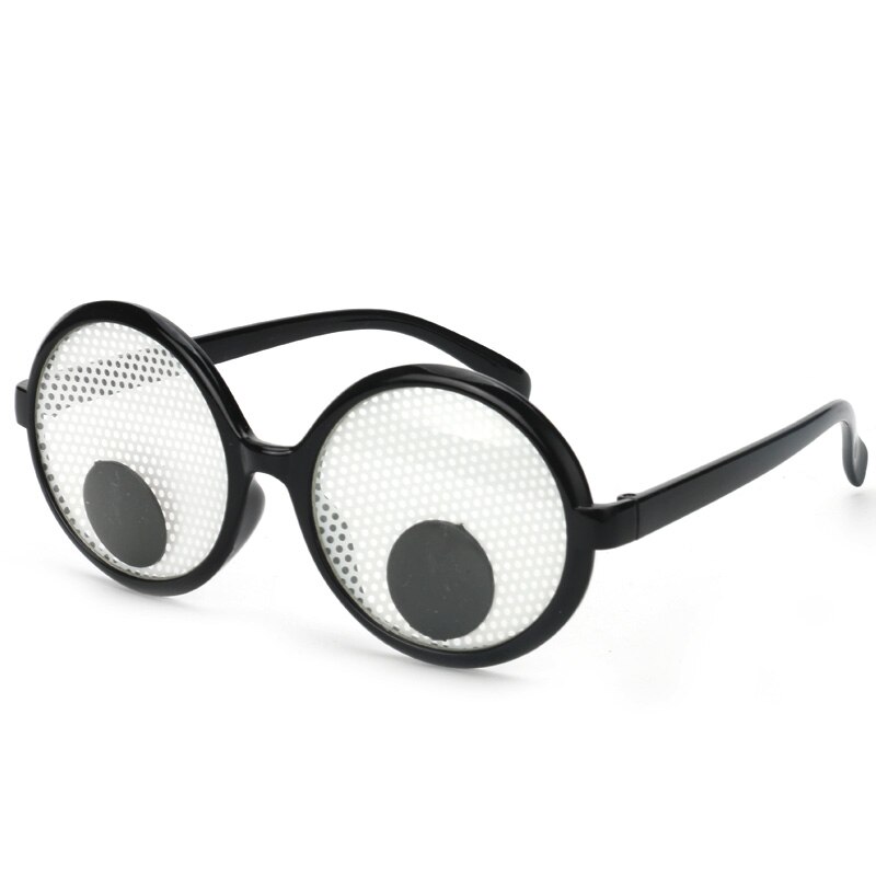 Estartek Grappige Glazen Goggle Ogen Bril Voor Internet Celebrity Self Timer Props Feestartikelen Halloween Cadeau: WHITE