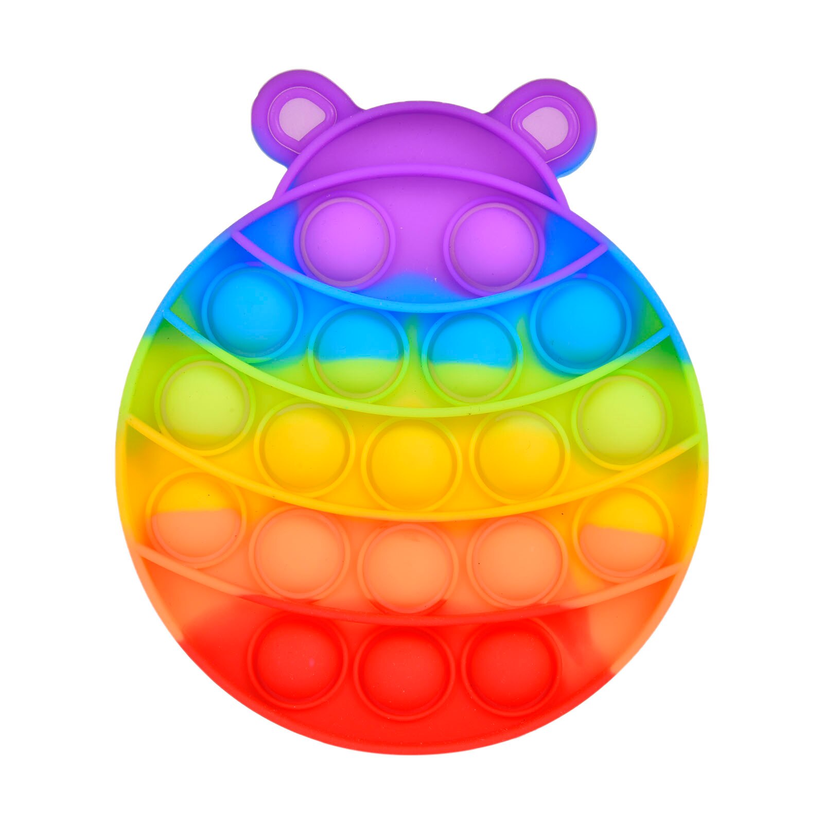 Push Bubble Fidget Sensory Toy Autism Special Needs Five-pointed Star Fidget Squeeze Funny Anti-stress Stress Reliever Toys: Ladybug