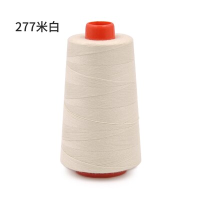 1 Spool 100% Polyester Sewing Thread for Sewing Machine 20S/3 Thicker Than 40S/2 White/Black/Blue/Green 3000 yards: 277 Beige 20S3