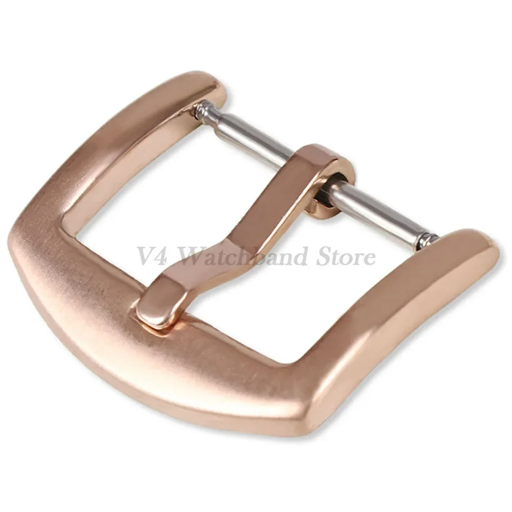 fast spenne metall klokkereim spenner rustfritt stål klokkerem lås nål knapp 16mm 18mm 20mm 22mm 24mm klokketilbehør: T18/22