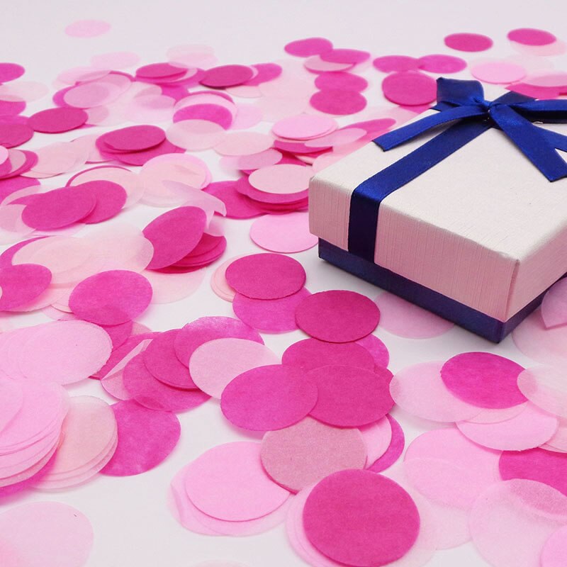15 g/paczka okrągłe papierowe konfetti mieszane kolor koła kropki tkanki na jasne balony wydarzenie Baby Shower ślubne dekoracje na przyjęcie urodzinowe