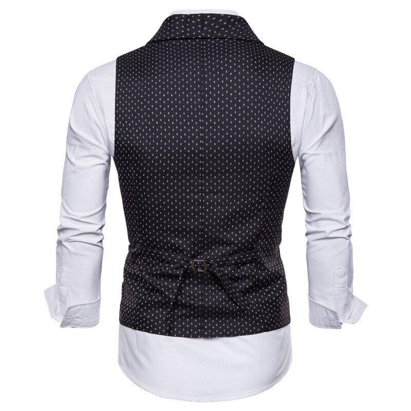 Riinr Vests Male Slim Fit Vest Suit Men Waistcoat Homme Sleeveless Mens Suit Vest Casual Plus Size 4XL