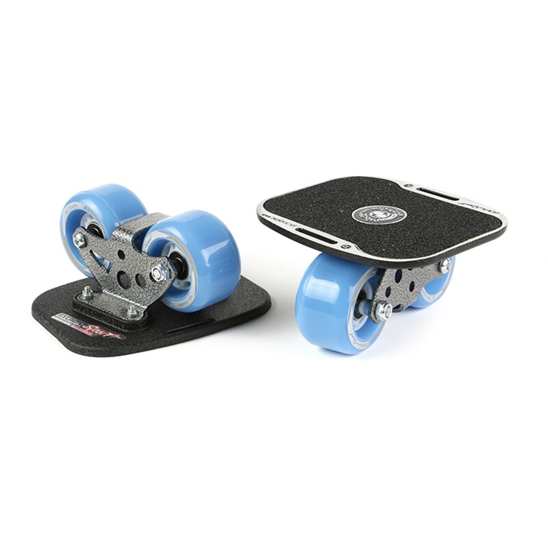 Twolions Mirage Aluminum Drift Board For Freeline Roller RoadDrift Skates Antislip Skateboard Deck Freeline Skates Wakeboard: Blue