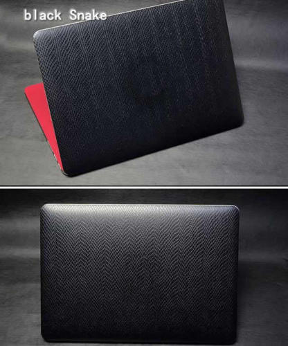 Laptop Skin for DELL XPS 13 9365 - Carbon Fiber PU Leather Sticker - Waterproof: Black Snake