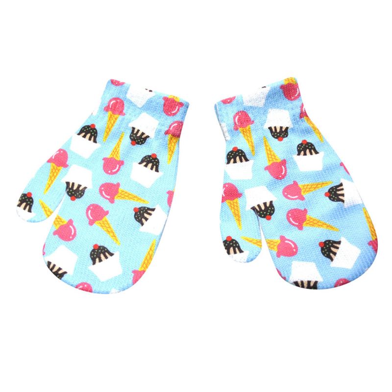 Bébé gants enfant en bas âge Animal dessin animé moufles garçons et filles doigt complet gant anti-rayures hiver accessoires T8ND