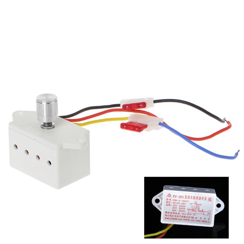 Dc 6-36V 12V24V36V Motor Speed Control Regulator Pwm Motor Speed Controller Switch 15A Stroom Regulator High Power drive G8TB