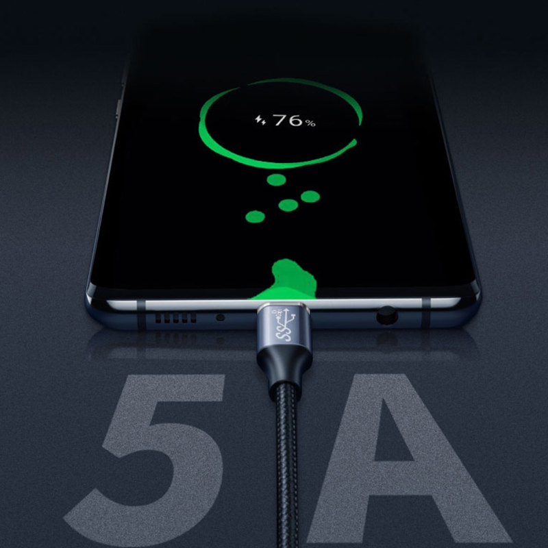 Cable de extensión USB C, Gen 2, 90 grados, 100W, USB-C, 3,1, macho a 4K, hembra, extensor tipo C