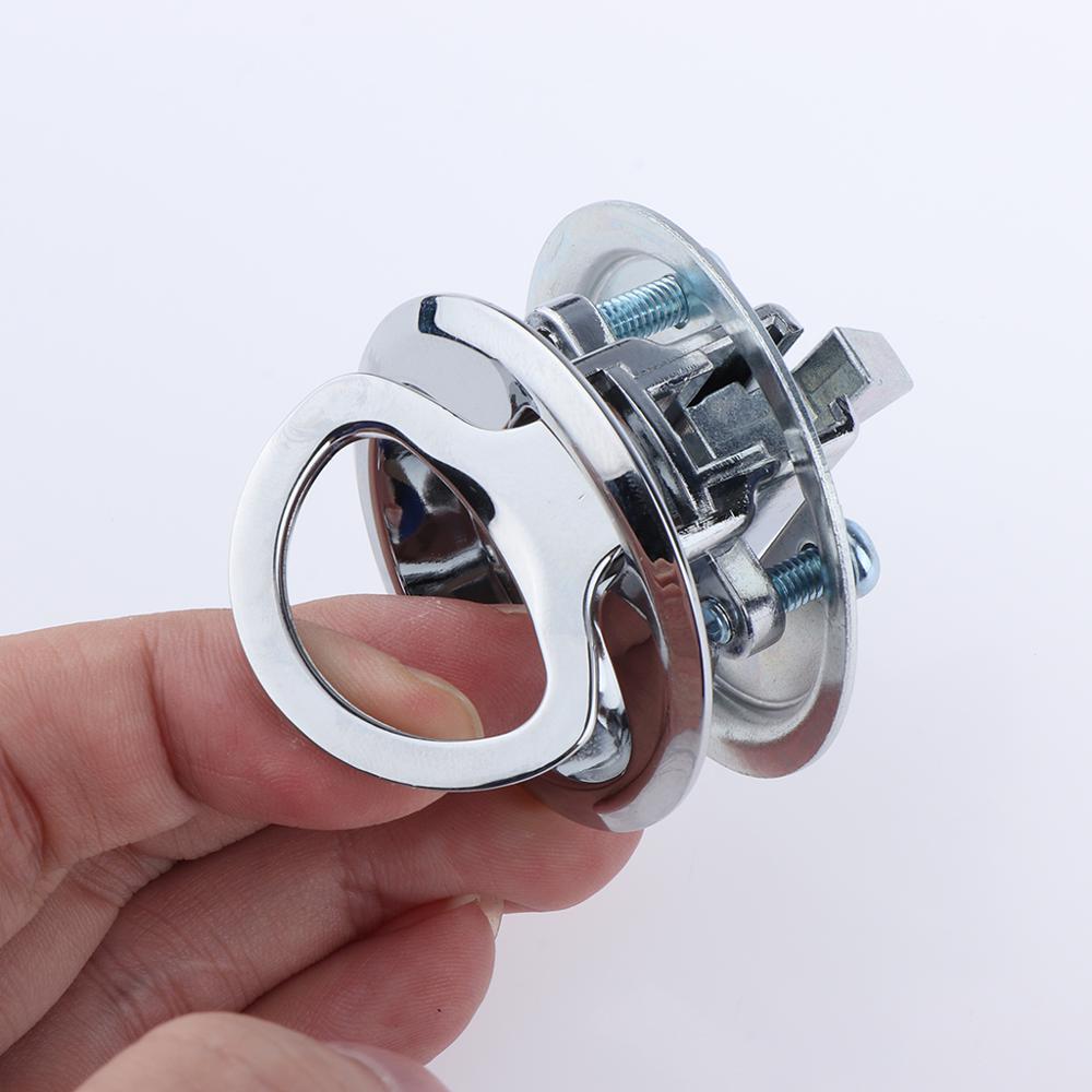 Marine Stainless Steel Flush Latch Pull Locker Hatch Door Cabinet Latch Lift Handle Boat RV Camper Yacht Flush Locking Locker