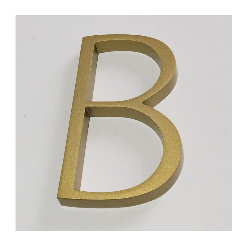 Numéro de maison moderne flottant doré, numéro d'adresse de maison de porte en or, plaques de signalisation extérieures numériques, 5 po #0-9