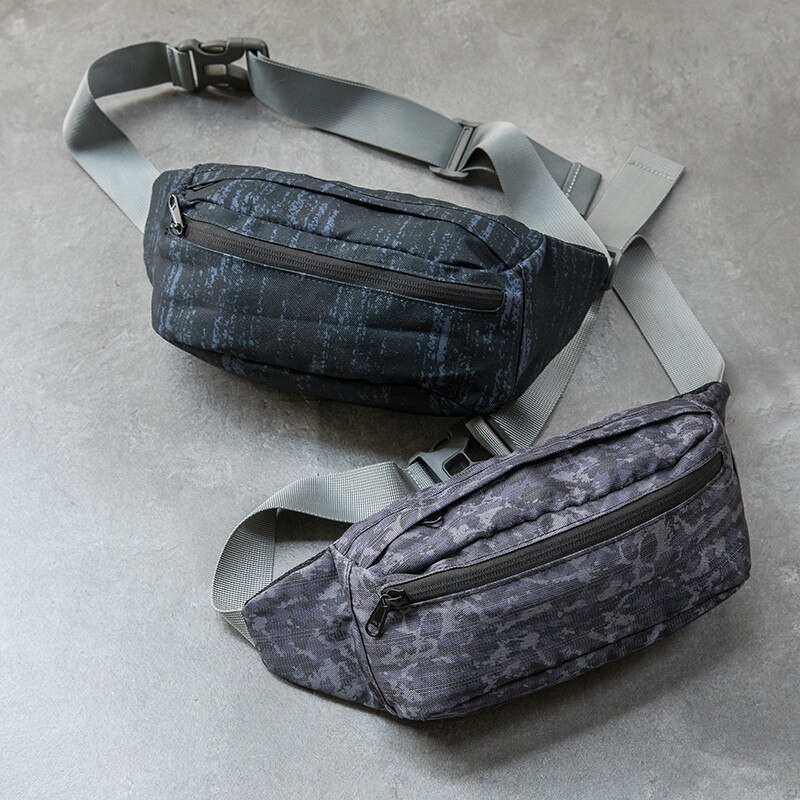Waterdichte unisex heuptas met print, borsttas, buitensporttas, crossbodytas, casual reistas voor heren, heuptas