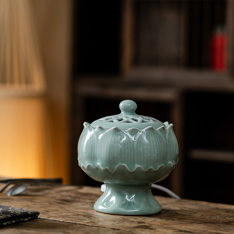 Tradycyjny elektryczny kadzielnik o wysokiej temperaturze, może palić na sucho 520 stopnie, ceramiczny przedmiot dekoracyjny do użytku domowego w herbaciarniach