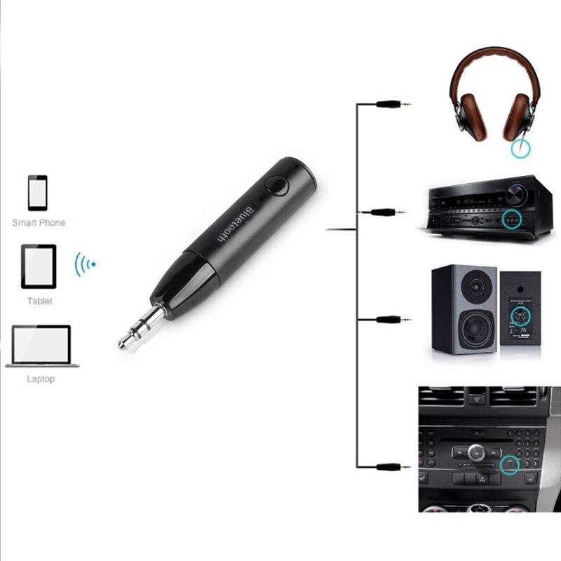 Wireless Bluetooth 5.0 Receiver Adapter 3.5mm Jack Aux Stereo Music o Receiver Handsfree Car Bluetooth Kit Adapter