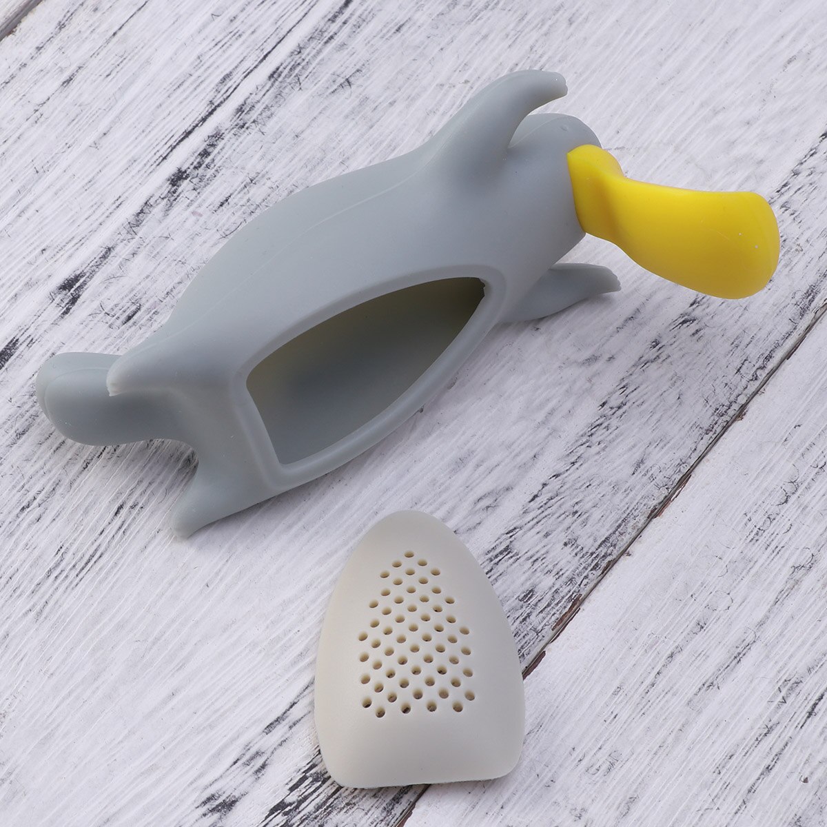 1PC Platypus Tea Infuser Reusable Loose Leaf Tea Strainer Filter Diffuser Silicone Kitchen Tools Gadgets(Blue)