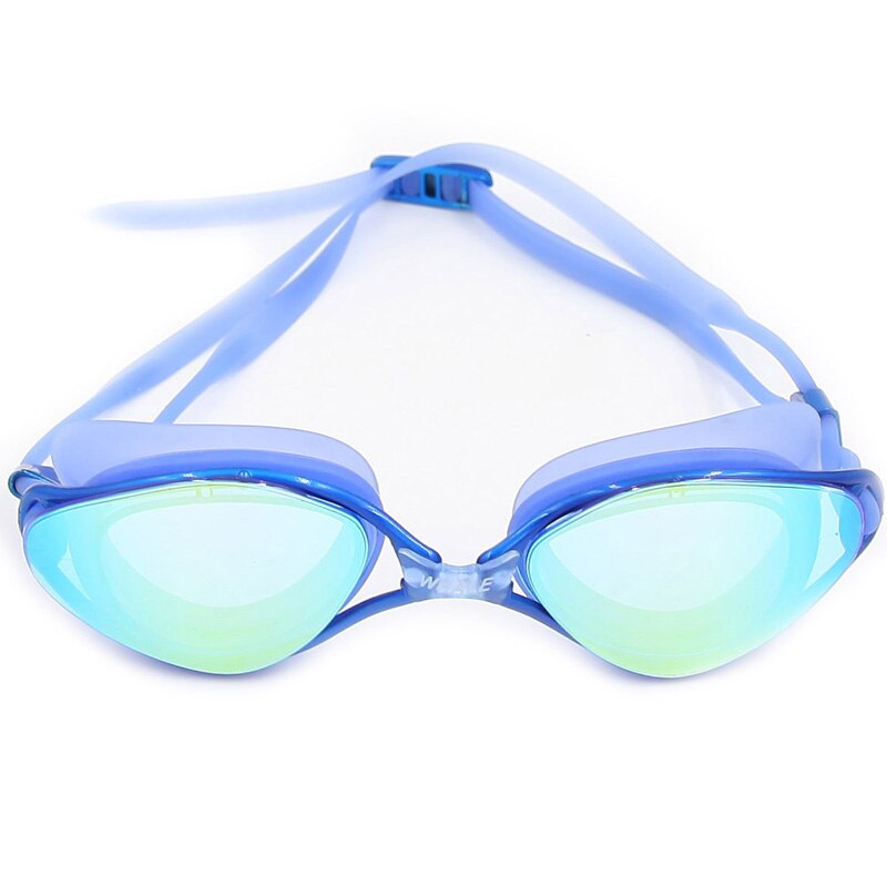 Professionele Volwassenen Waterdicht Anti-Fog Lens Zwembril Breken Uv Siliconen Zwemmen Bril Brillen Voor Mannen Vrouwen In Zwembad: MM-Blue