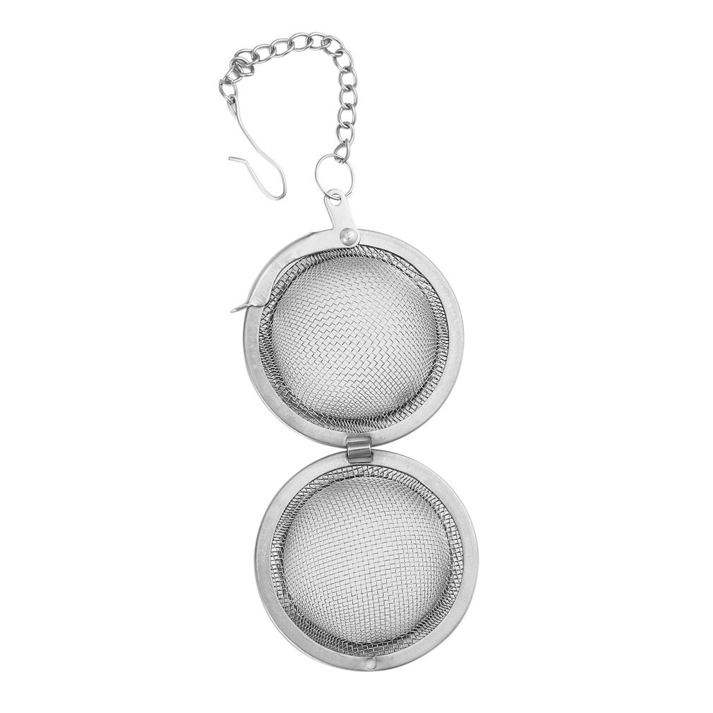 Tea Infuser Stainless Steel Sphere Mesh Tea Strainer Coffee Herb Spice Filter Diffuser Handle Tea Ball Reusable Secure Locking