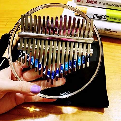Kalimba 17 clés mignon Mbira Calimba acrylique cristal bouts des doigts pouce Piano rond cristal pouce piano