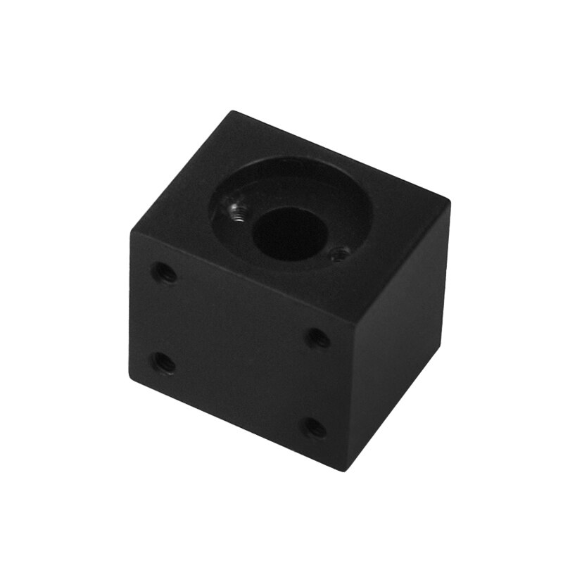 1pc Nut Housing Bracket For 8mm T8 Trapezoidal Lead Screw Nut converter Nut Seat Aluminum Block 3D Printing Parts: black