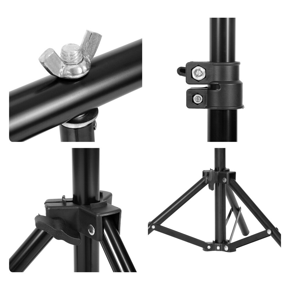 Aluminium Statief met Cross Bar voor Achtergrond Ondersteunende T-Vorm Stand PVC Achtergronden Houder 40cm 200cm Uitschuifbare hoogte Breedte