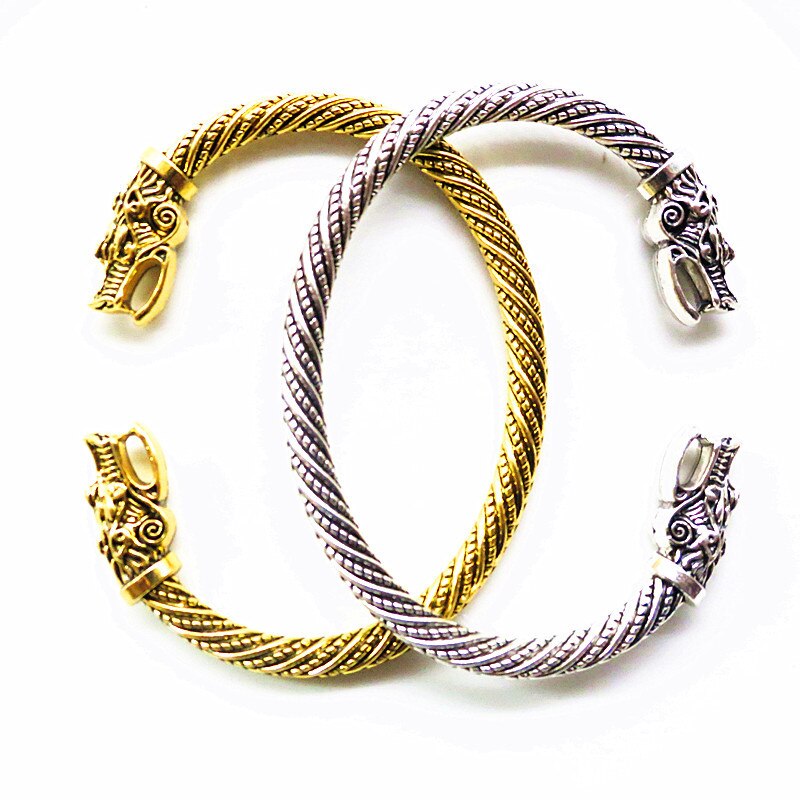 Bracciale testa di lupo adolescente gioielli indiani accessori moda bracciale vichingo bracciale da uomo braccialetti da polso per bracciali da donna